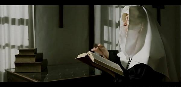  Lesbian nun masturbating and fingering